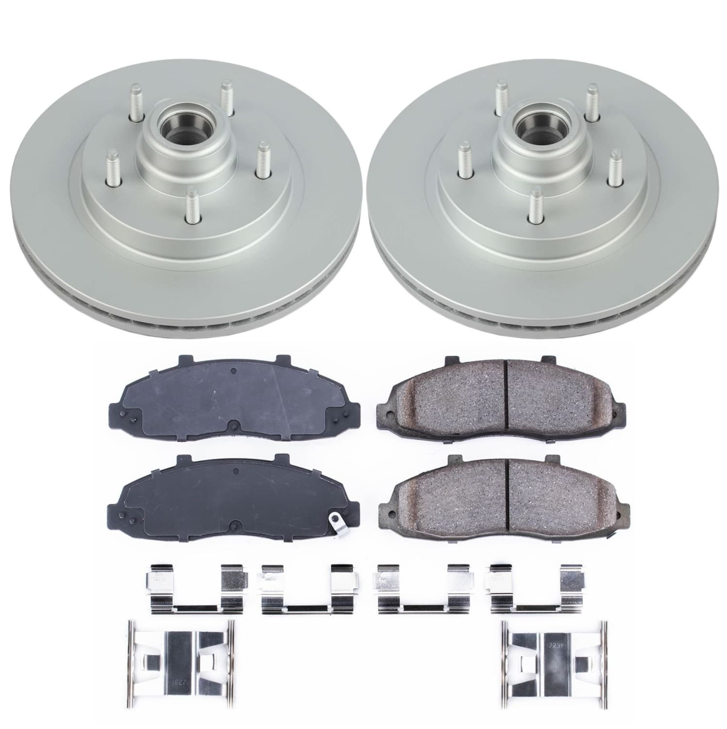 Power Stop - CRK1863 - Front - Disc Brake Pad and Rotor Kit image 1