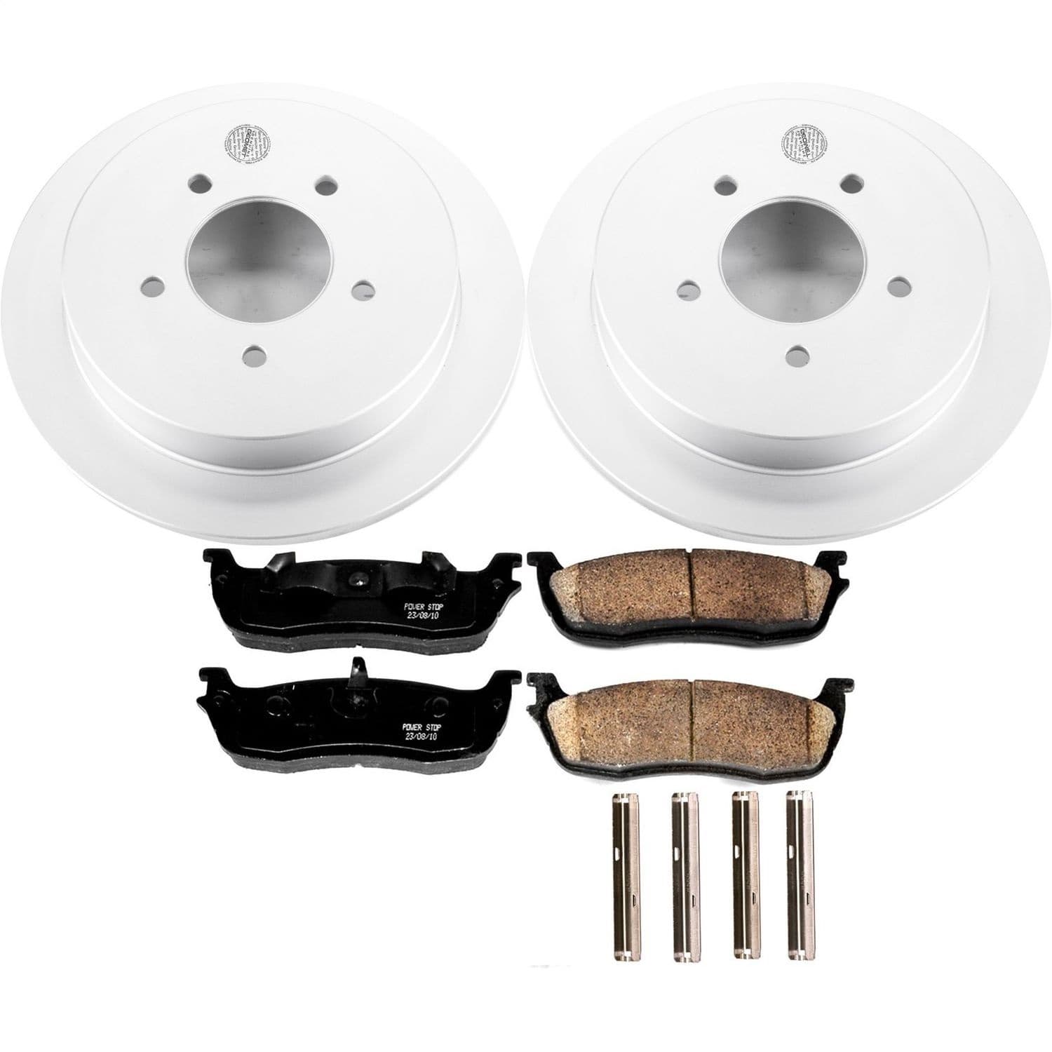 Power Stop - CRK1872 - Rear - Disc Brake Pad and Rotor Kit image 1