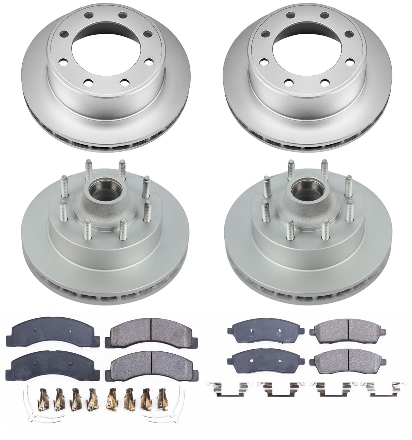Power Stop - CRK1894 - Front and Rear - Disc Brake Pad and Rotor Kit image 1