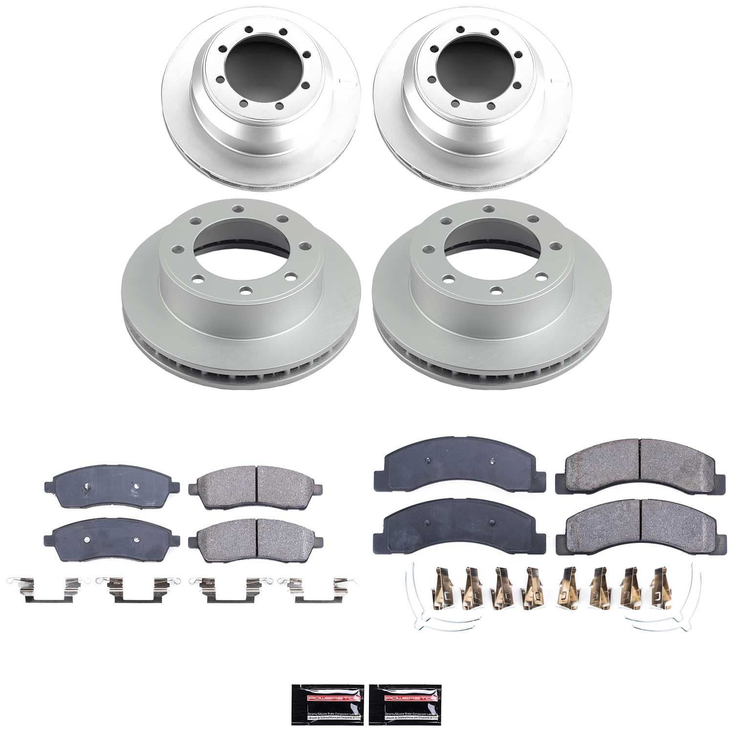 Power Stop - CRK1907 - Front and Rear - Disc Brake Pad and Rotor Kit image 1