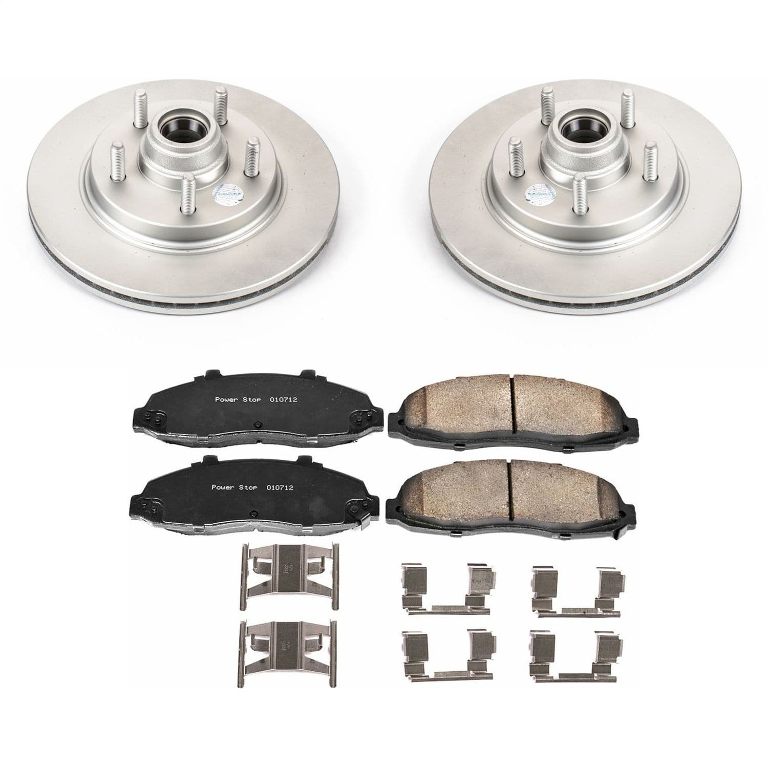 Power Stop - CRK1914 - Front - Disc Brake Pad and Rotor Kit image 1