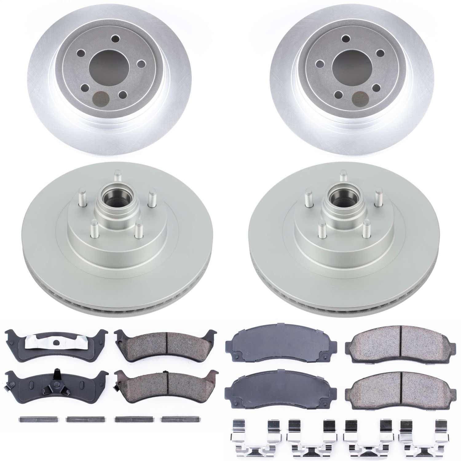 Power Stop - CRK1921 - Front and Rear - Disc Brake Pad and Rotor Kit image 1