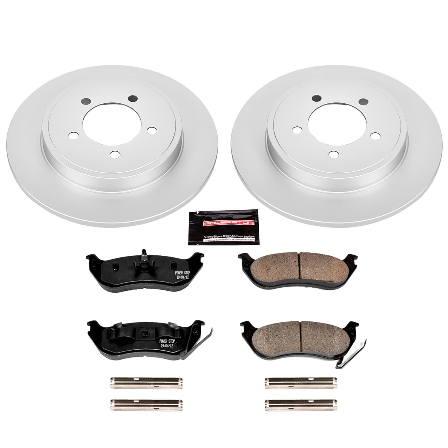 Power Stop - CRK1929 - Rear - Disc Brake Pad and Rotor Kit image 1