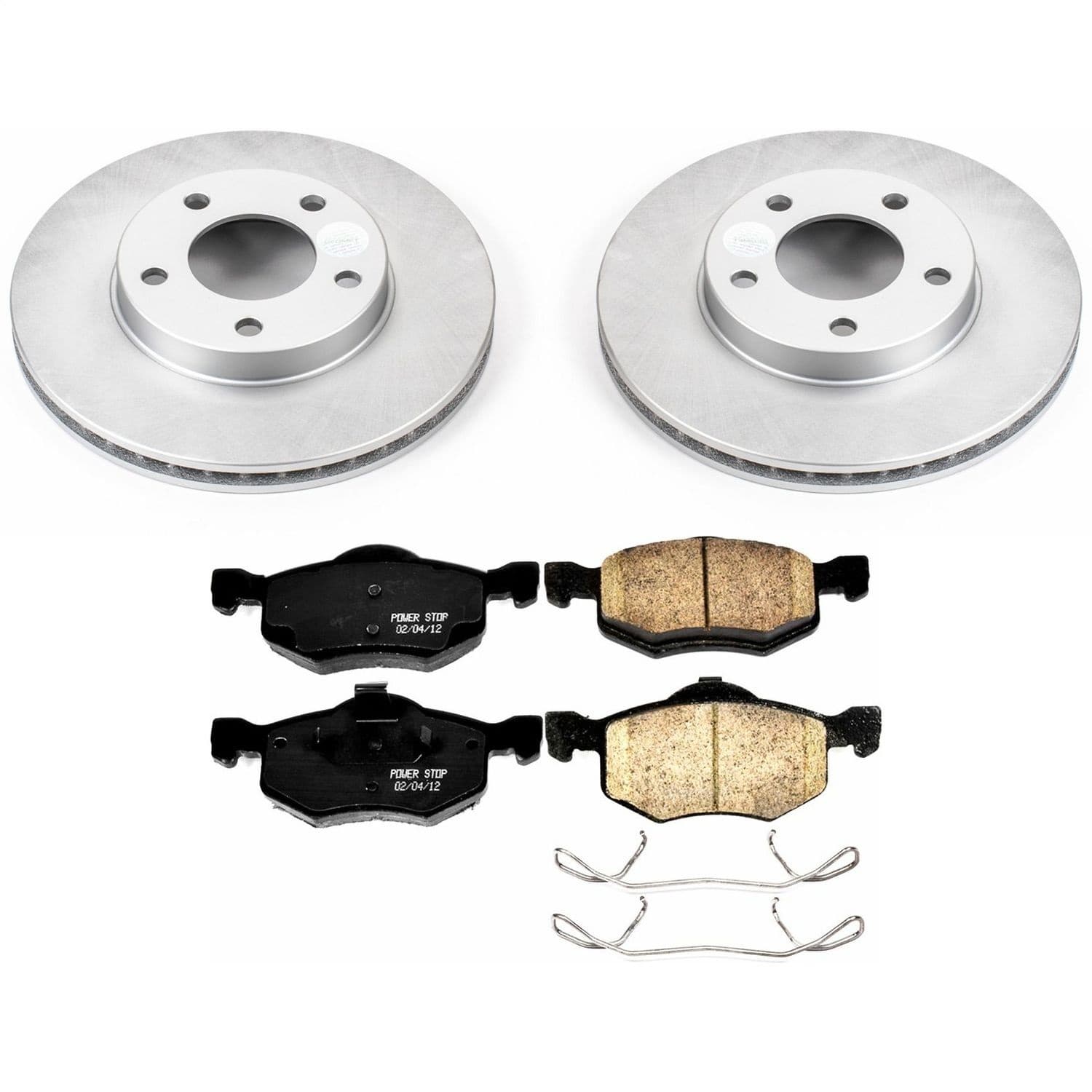 Power Stop - CRK1930 - Front - Disc Brake Pad and Rotor Kit image 1