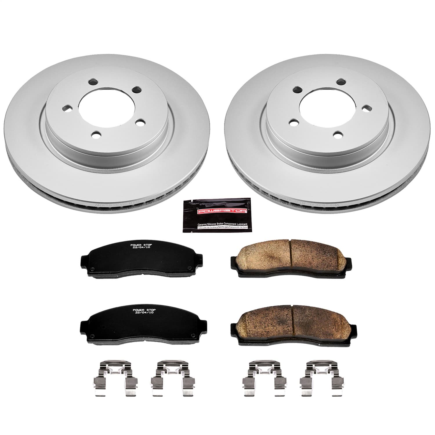 Power Stop - CRK1931 - Front - Disc Brake Pad and Rotor Kit image 1