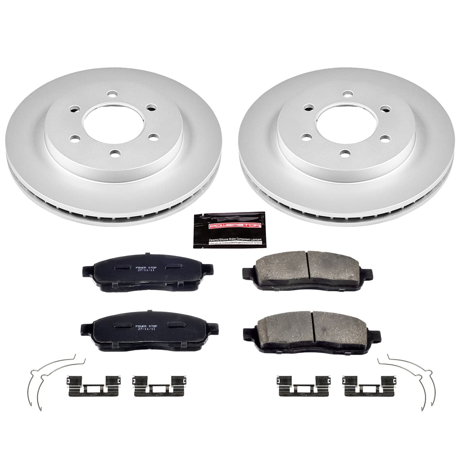 Power Stop - CRK1943 - Front - Disc Brake Pad and Rotor Kit image 1