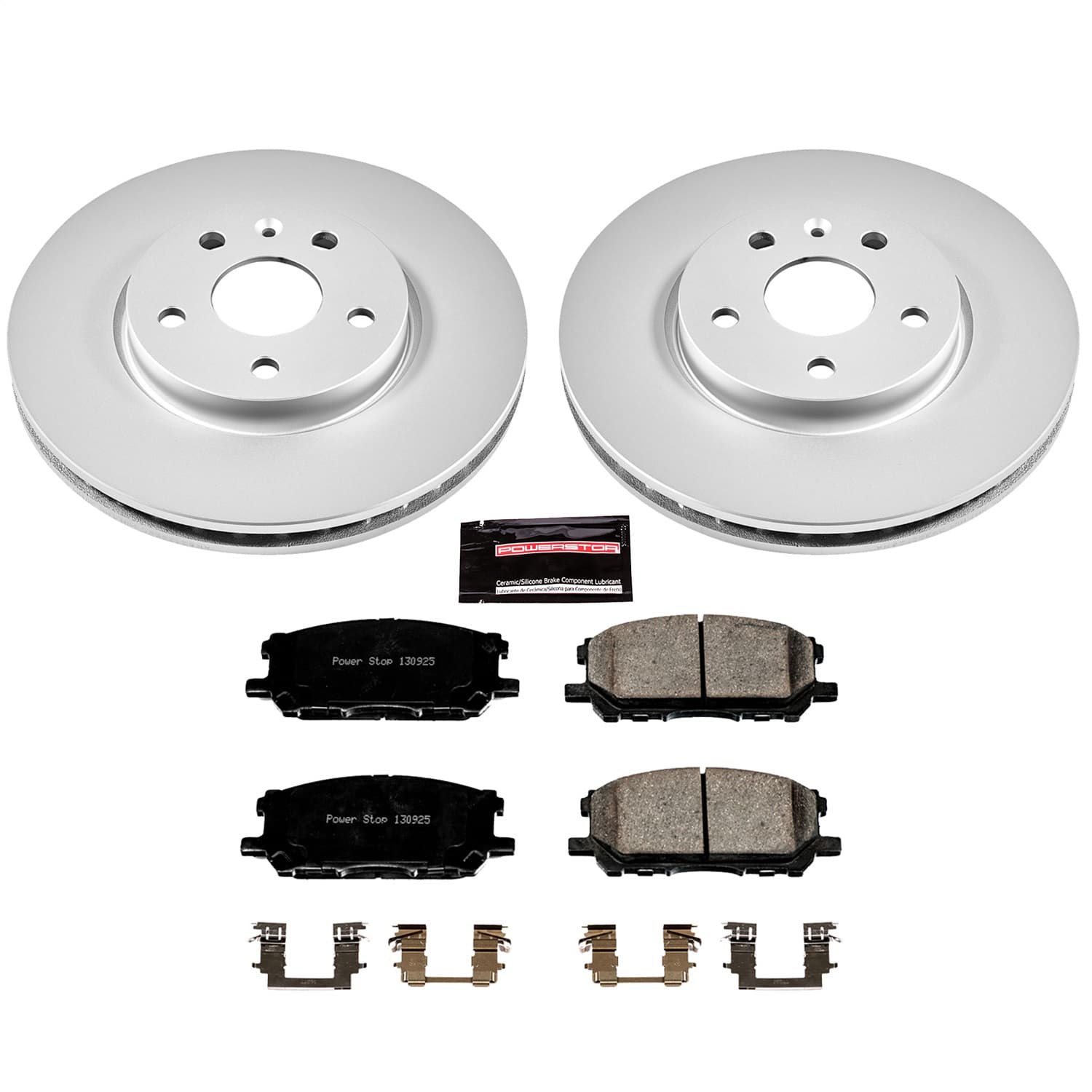 Power Stop - CRK196 - Front - Disc Brake Pad and Rotor Kit image 1