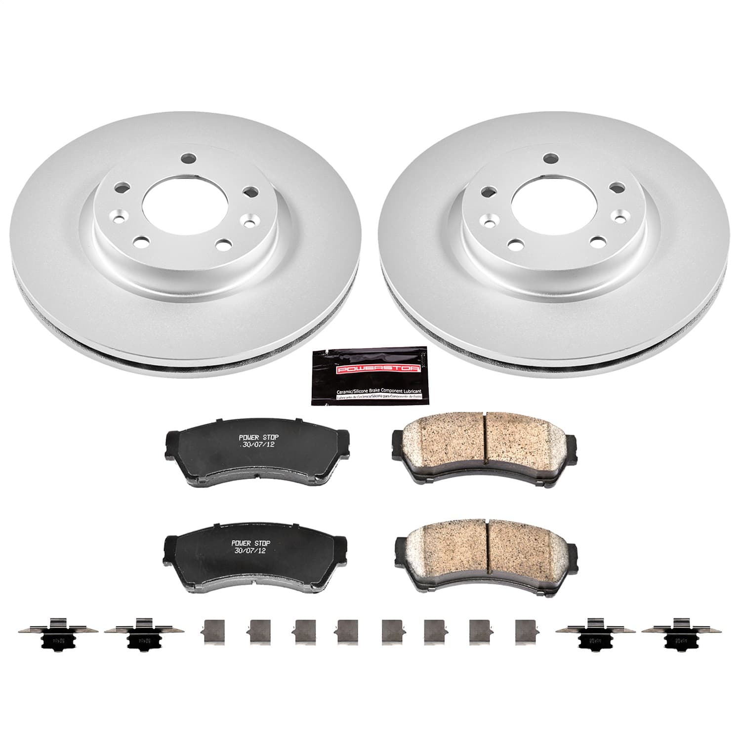 Power Stop - CRK199 - Front - Disc Brake Pad and Rotor Kit image 1