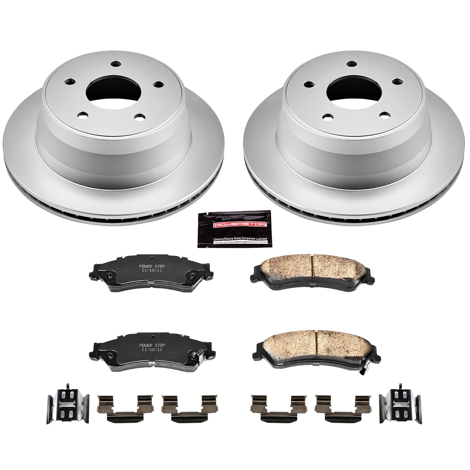 Power Stop - CRK2003 - Rear - Disc Brake Pad and Rotor Kit image 1