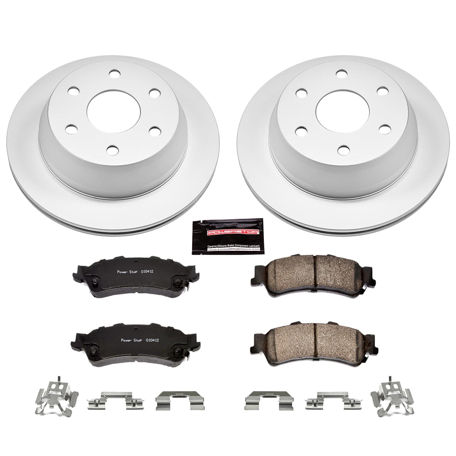 Power Stop - CRK2018 - Rear - Disc Brake Pad and Rotor Kit image 1