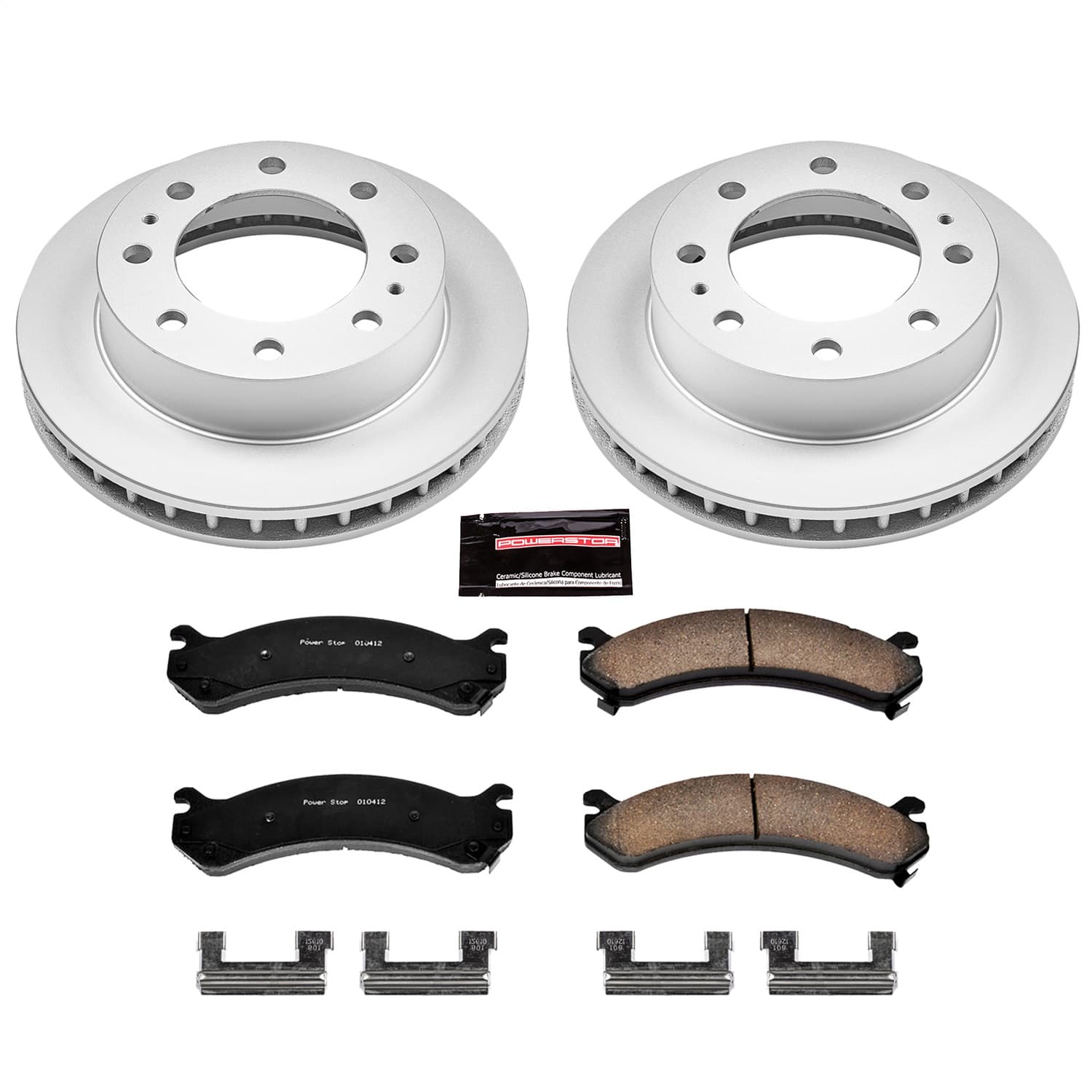 Power Stop - CRK2020 - Front - Disc Brake Pad and Rotor Kit image 1
