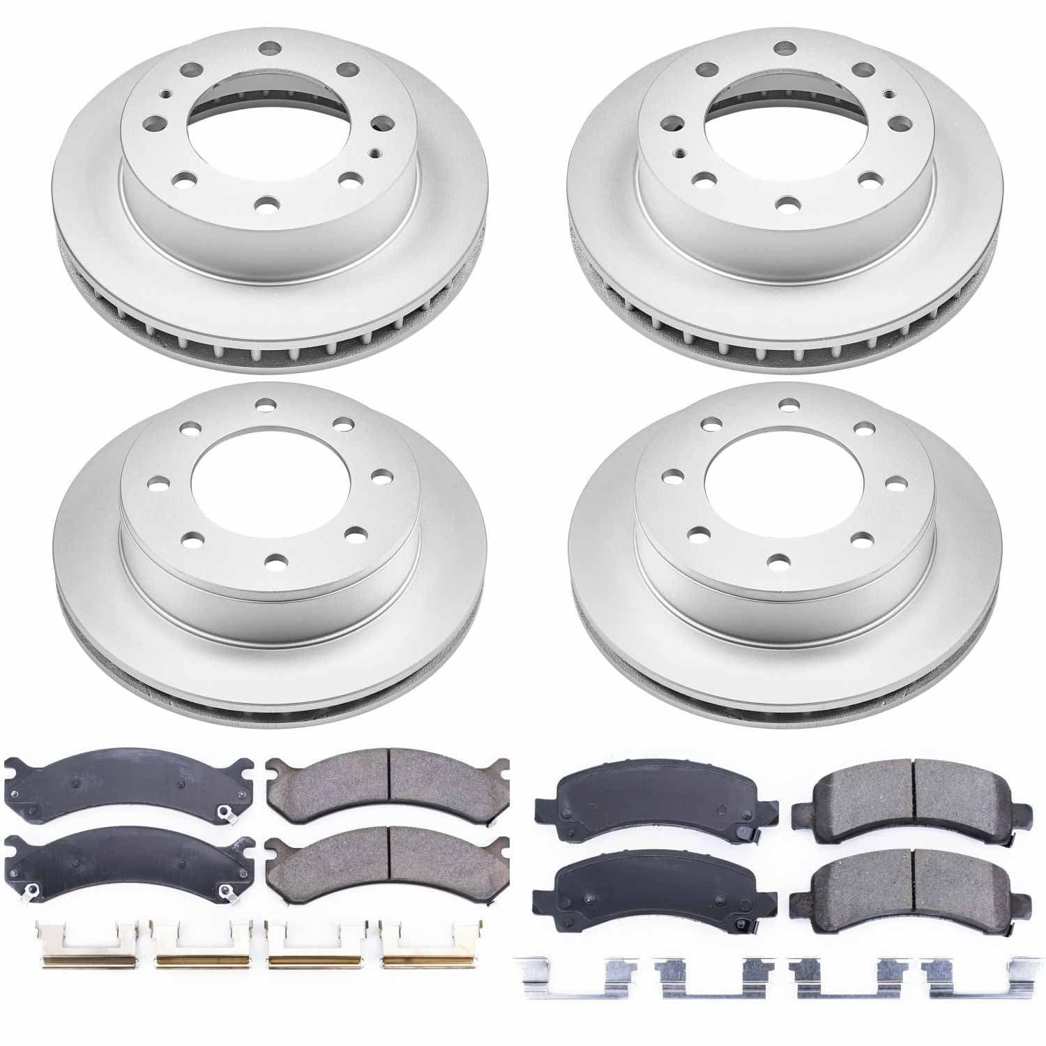 Power Stop - CRK2025 - Front and Rear - Disc Brake Pad and Rotor Kit image 1