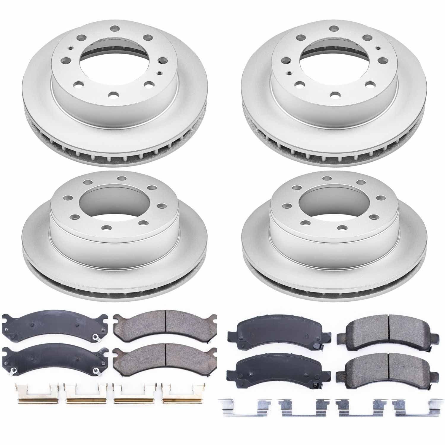 Power Stop - CRK2029 - Front and Rear - Disc Brake Pad and Rotor Kit image 1