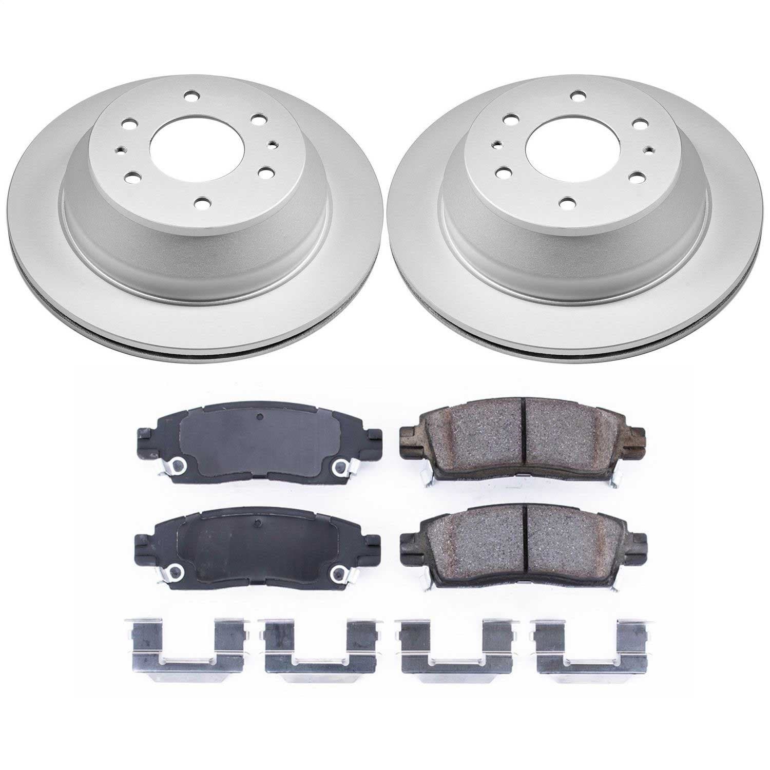 Power Stop - CRK2050 - Rear - Disc Brake Pad and Rotor Kit image 1