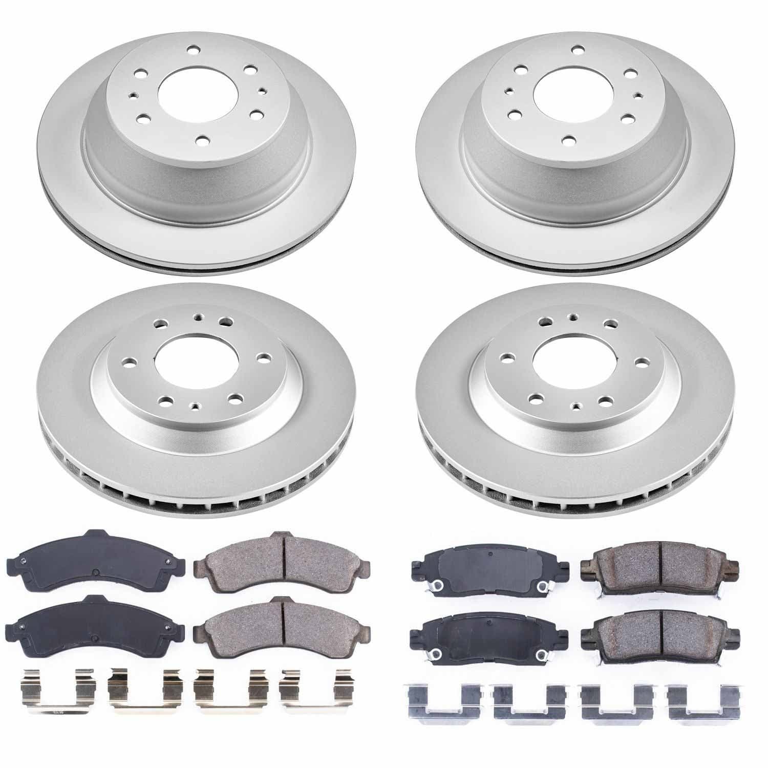 Power Stop - CRK2058 - Front and Rear - Disc Brake Pad and Rotor Kit image 1