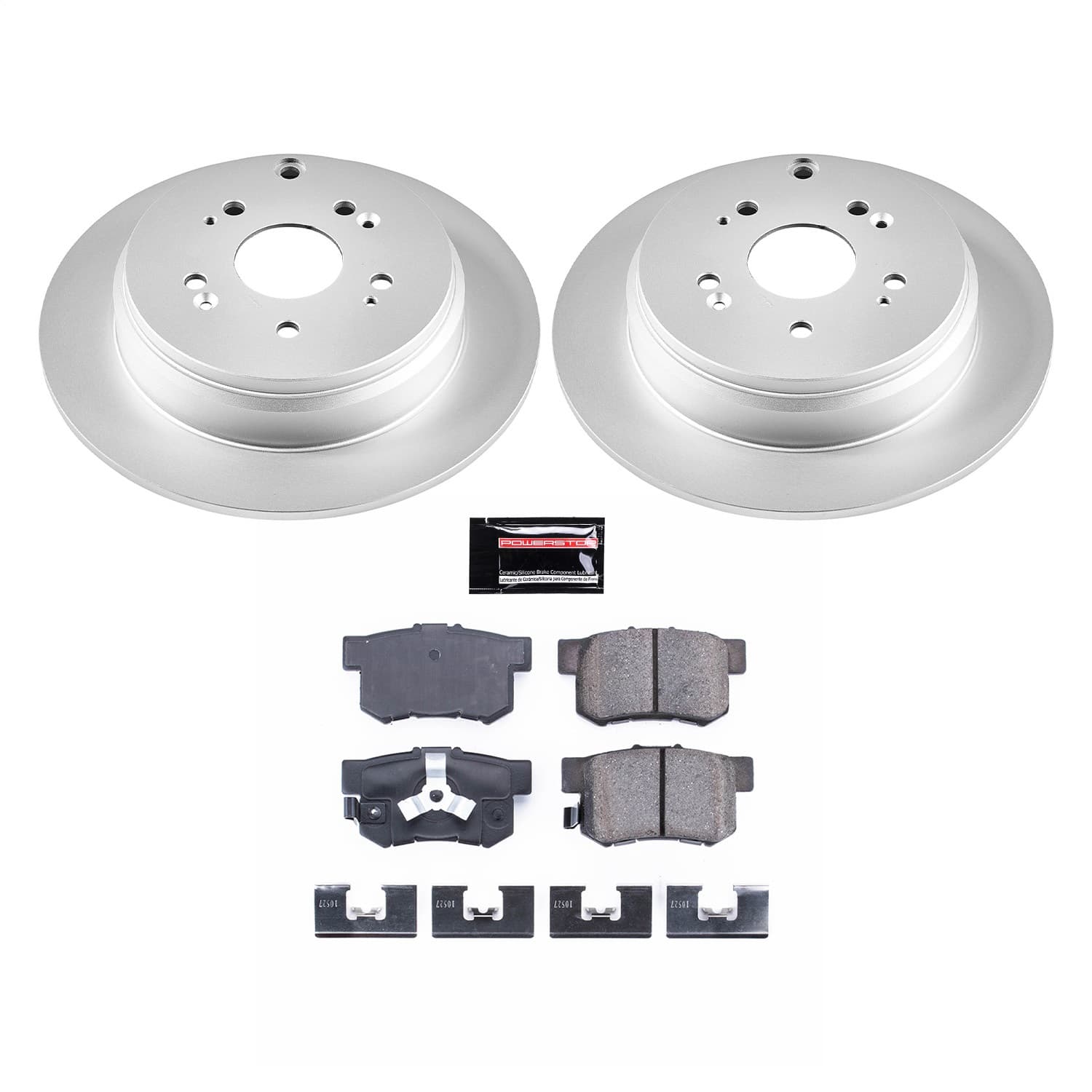 Power Stop - CRK206 - Rear - Disc Brake Pad and Rotor Kit image 1