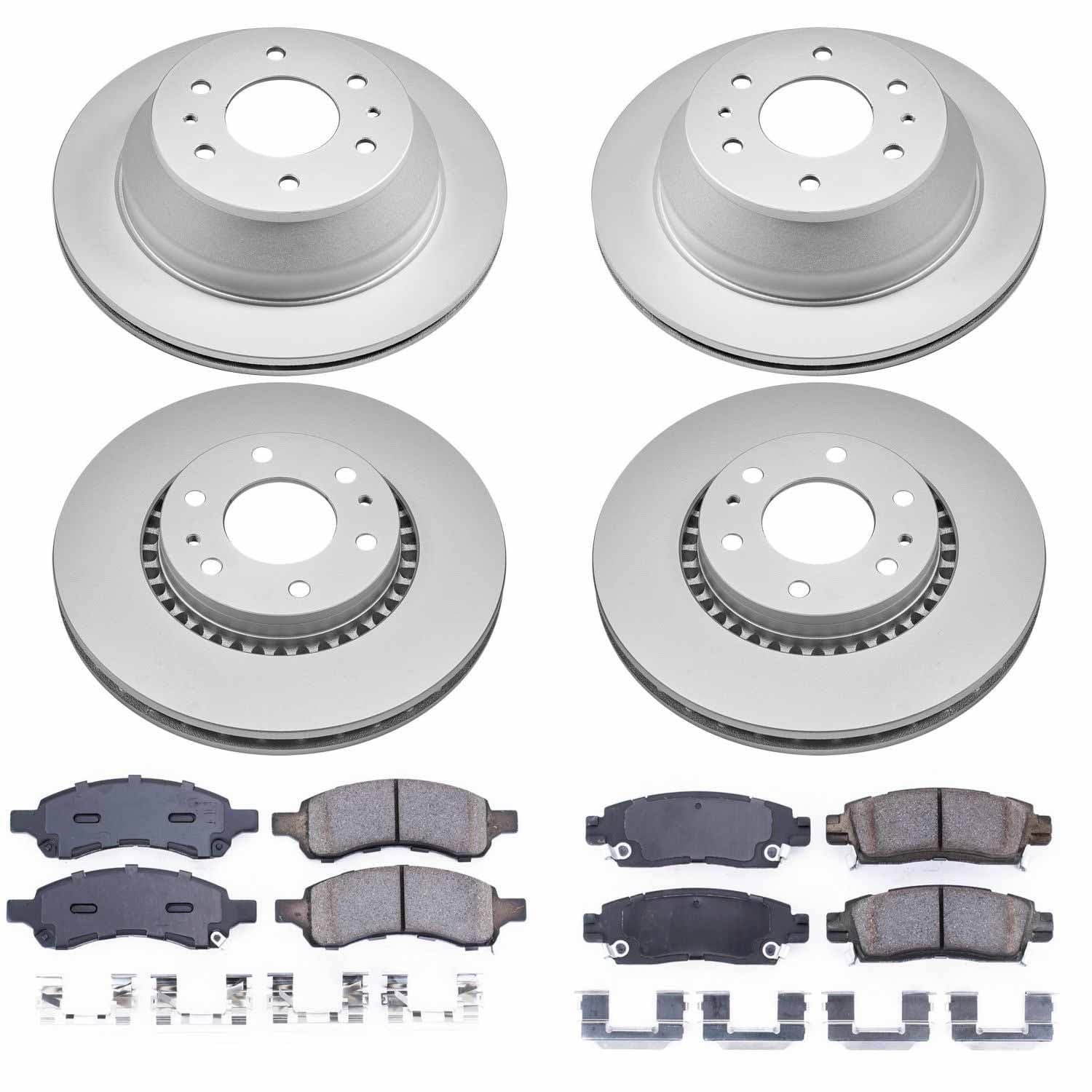 Power Stop - CRK2060 - Front and Rear - Disc Brake Pad and Rotor Kit image 1