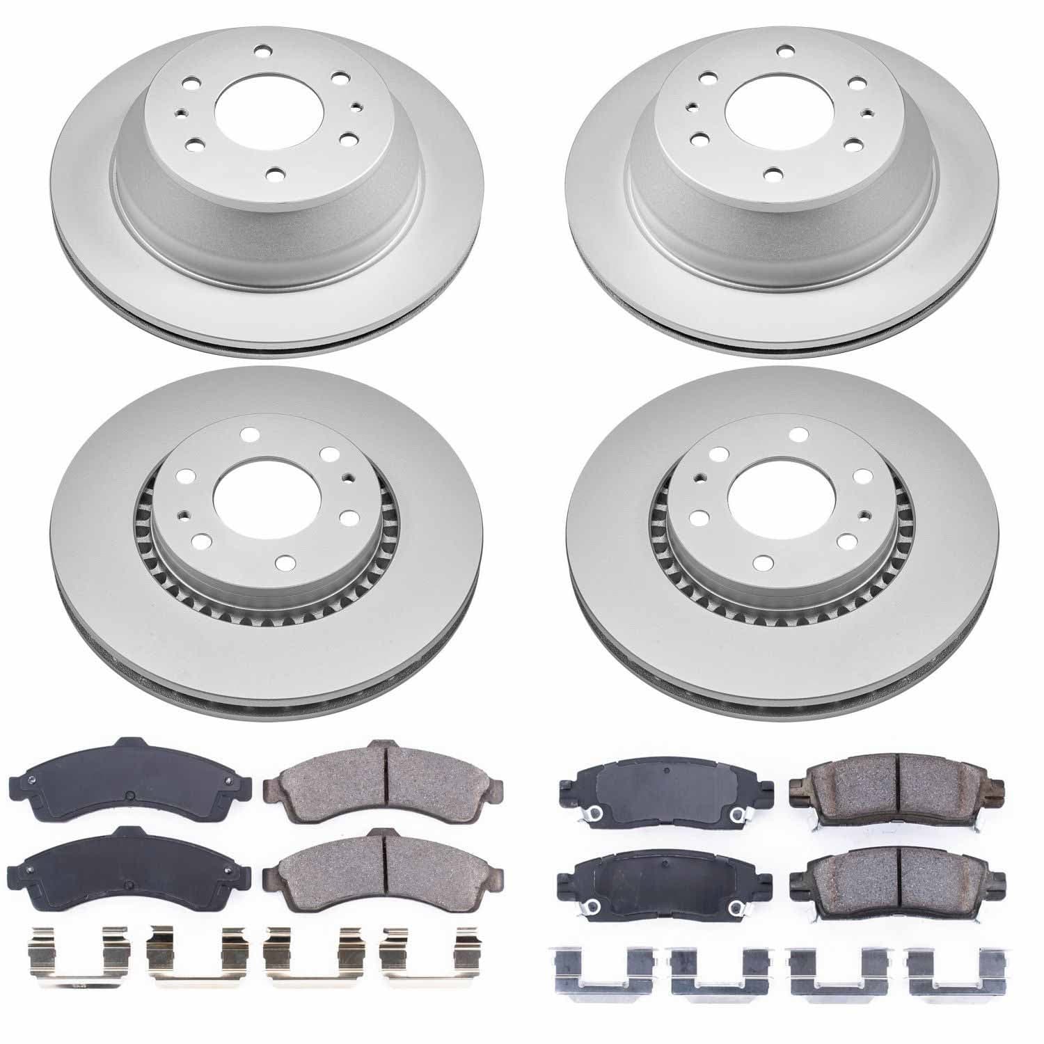Power Stop - CRK2062 - Front and Rear - Disc Brake Pad and Rotor Kit image 1