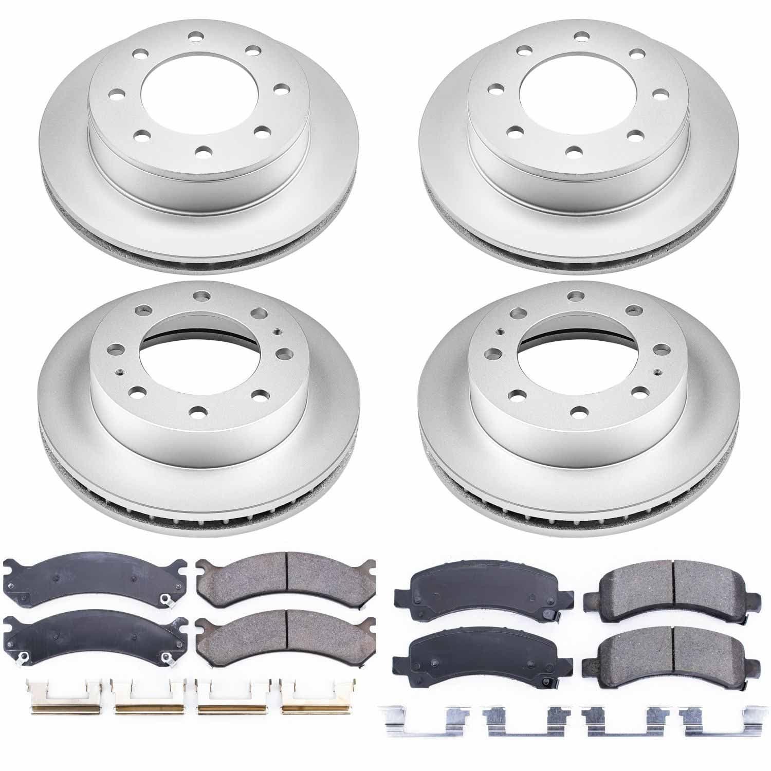 Power Stop - CRK2072 - Front and Rear - Disc Brake Pad and Rotor Kit image 1
