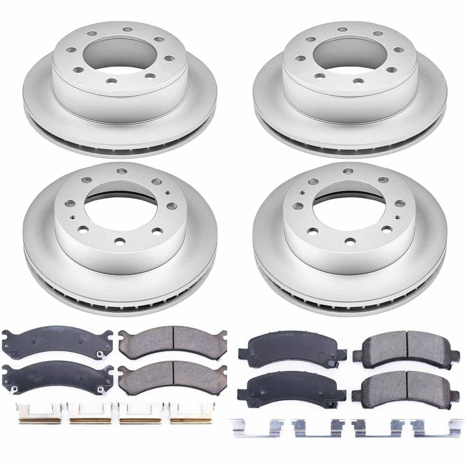 Power Stop - CRK2074 - Front and Rear - Disc Brake Pad and Rotor Kit image 1