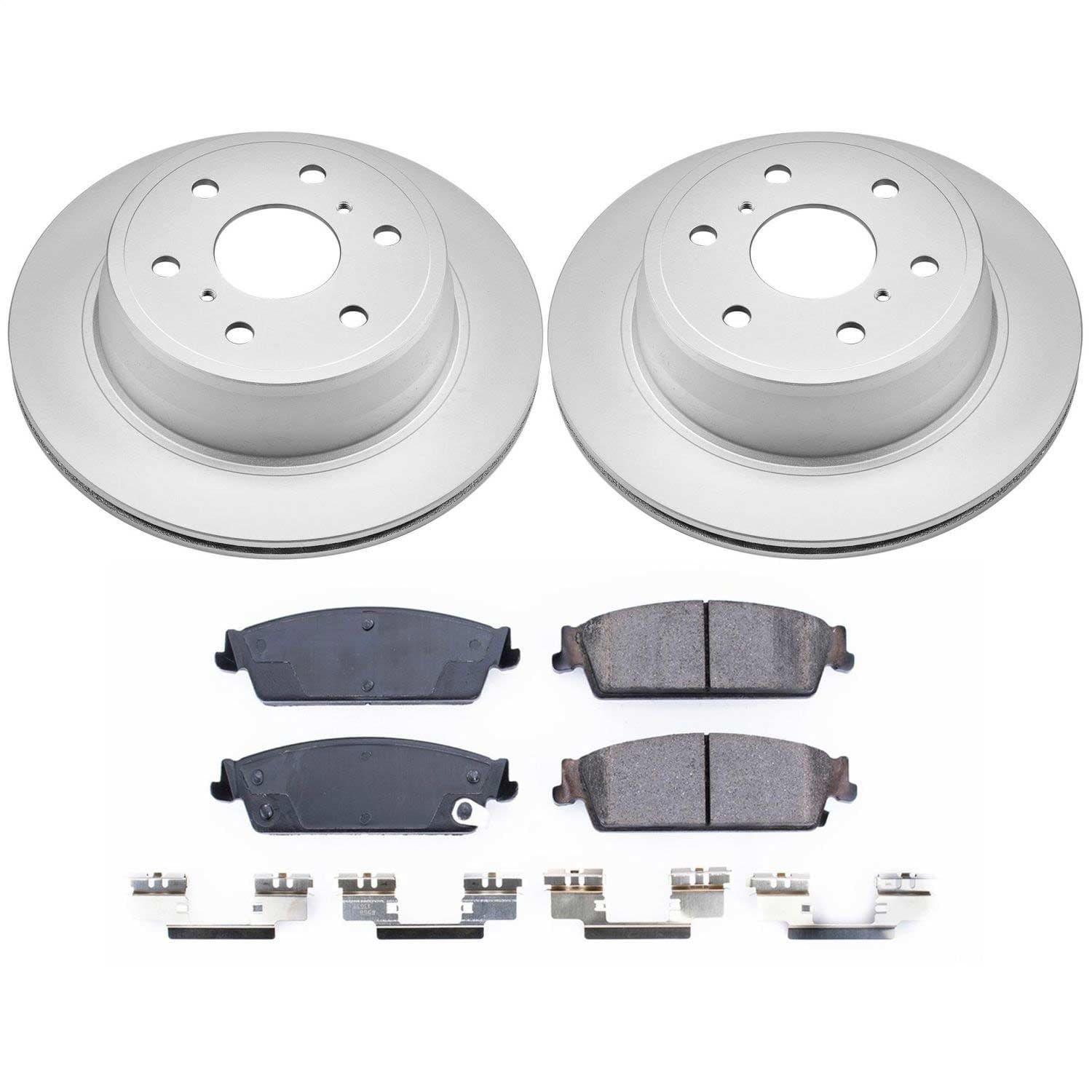 Power Stop - CRK2083 - Rear - Disc Brake Pad and Rotor Kit image 1