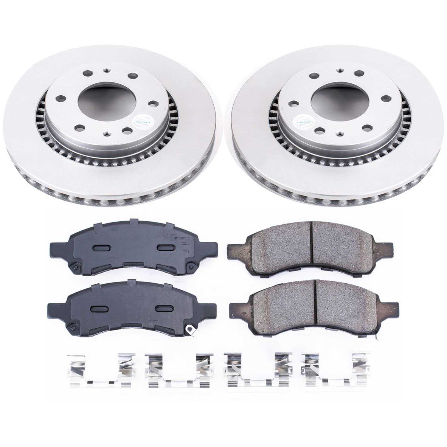 Power Stop - CRK2084 - Front - Disc Brake Pad and Rotor Kit image 1