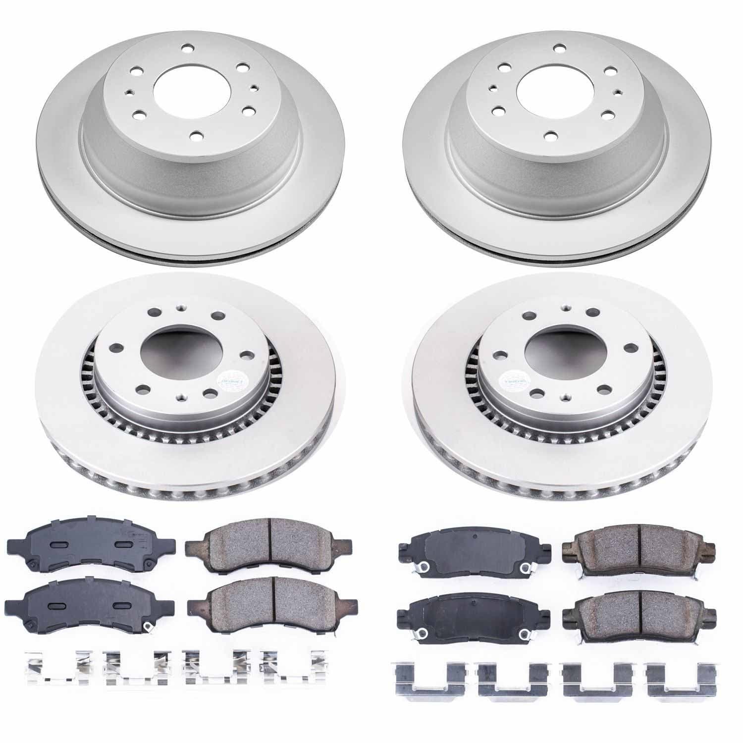 Power Stop - CRK2085 - Front and Rear - Disc Brake Pad and Rotor Kit image 1