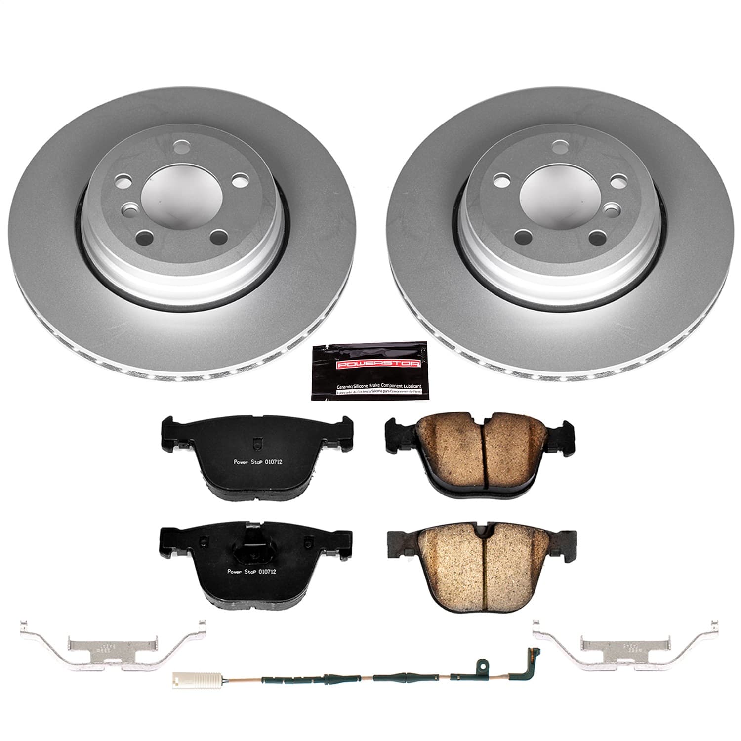 Power Stop - CRK2086 - Rear - Disc Brake Pad and Rotor Kit image 1