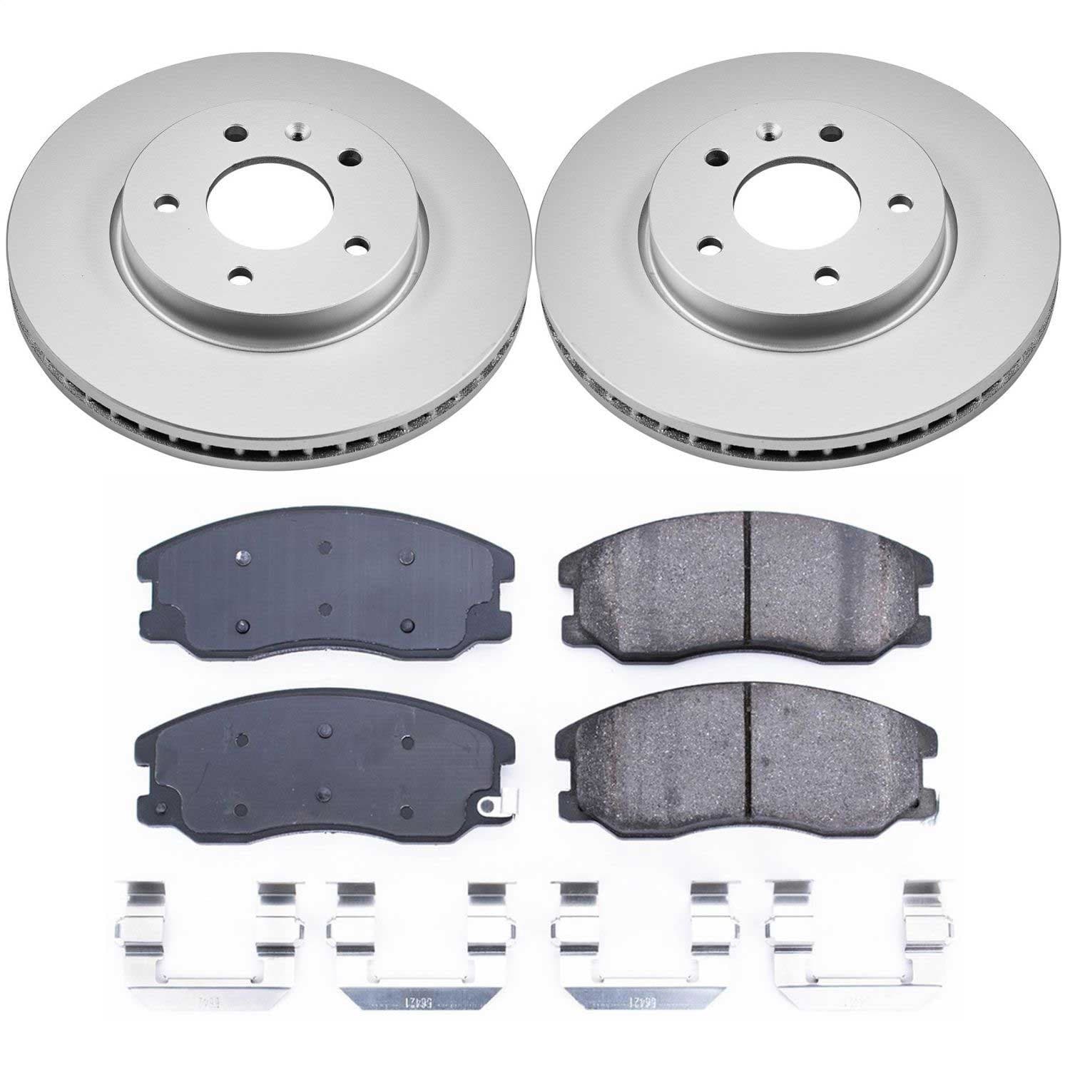 Power Stop - CRK2090 - Front - Disc Brake Pad and Rotor Kit image 1