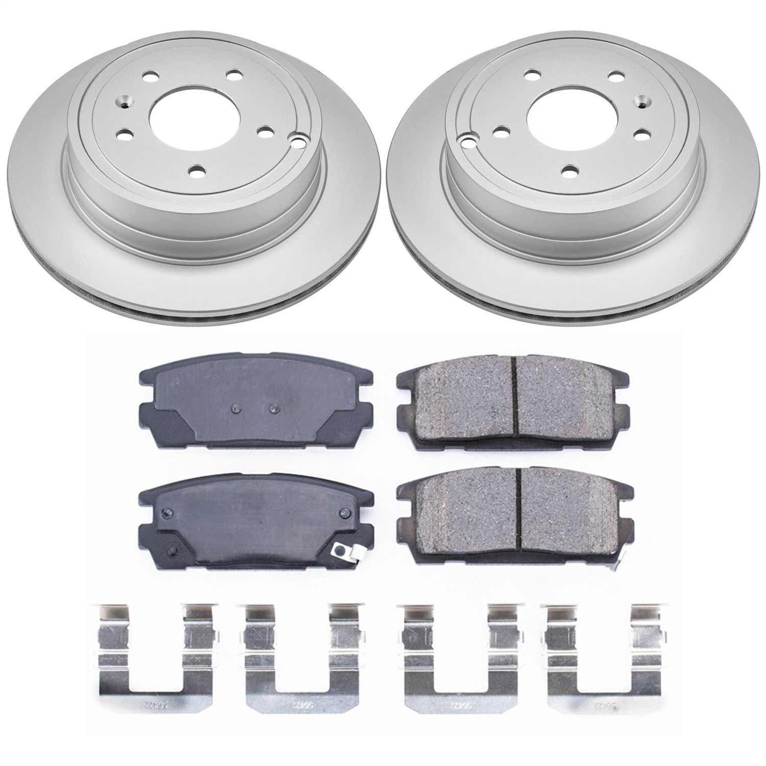 Power Stop - CRK2092 - Rear - Disc Brake Pad and Rotor Kit image 1