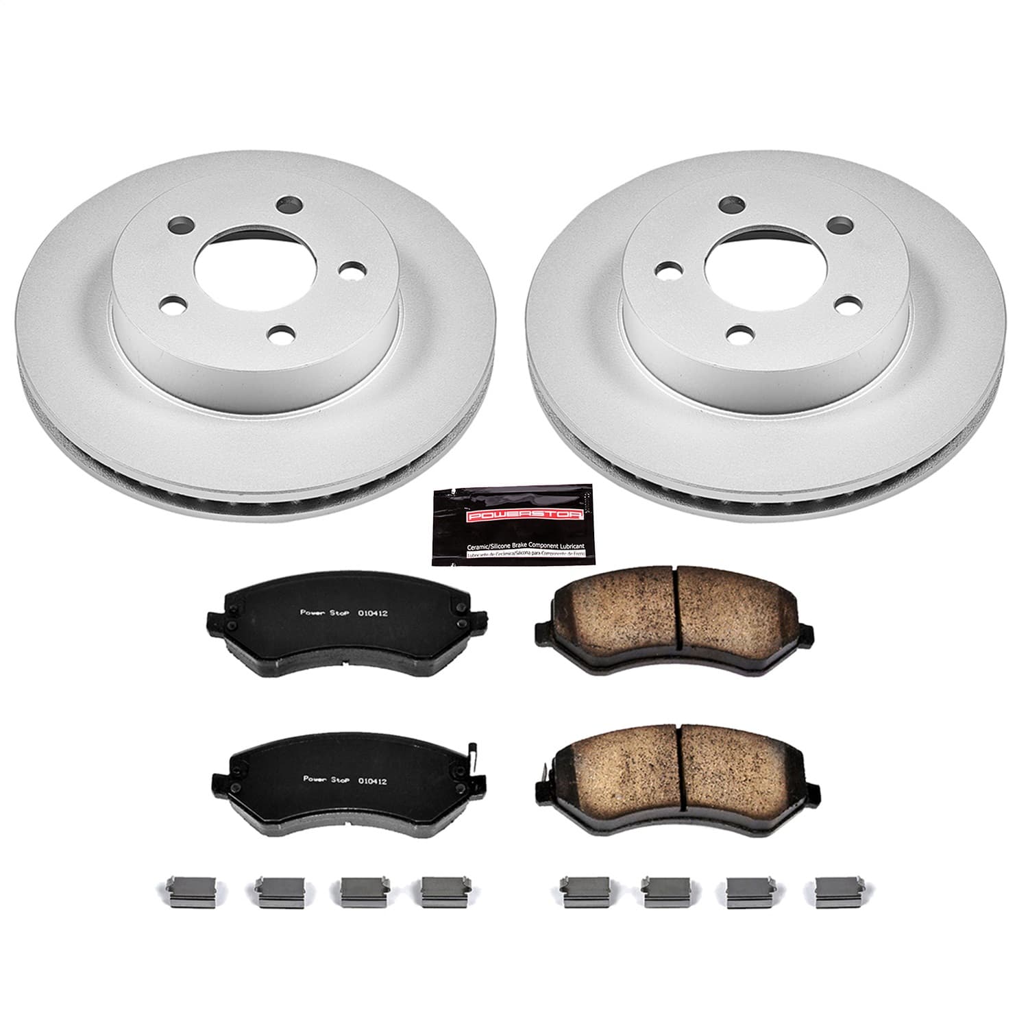Power Stop - CRK2160 - Front - Disc Brake Pad and Rotor Kit image 1