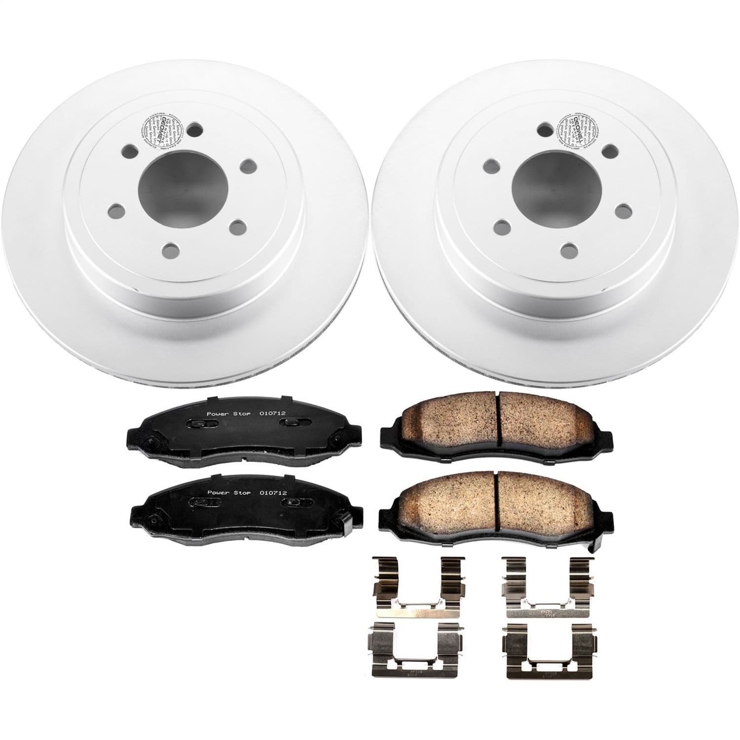 Power Stop - CRK2187 - Front - Disc Brake Pad and Rotor Kit image 1