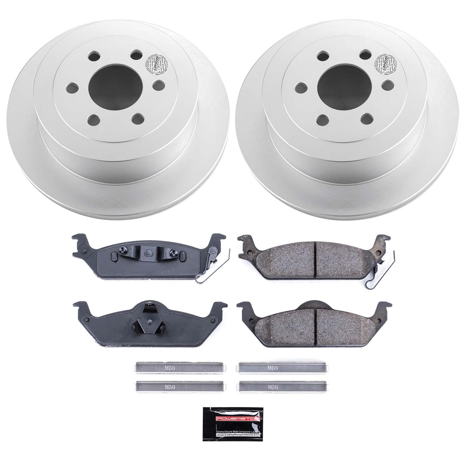 Power Stop - CRK2192 - Rear - Disc Brake Pad and Rotor Kit image 1