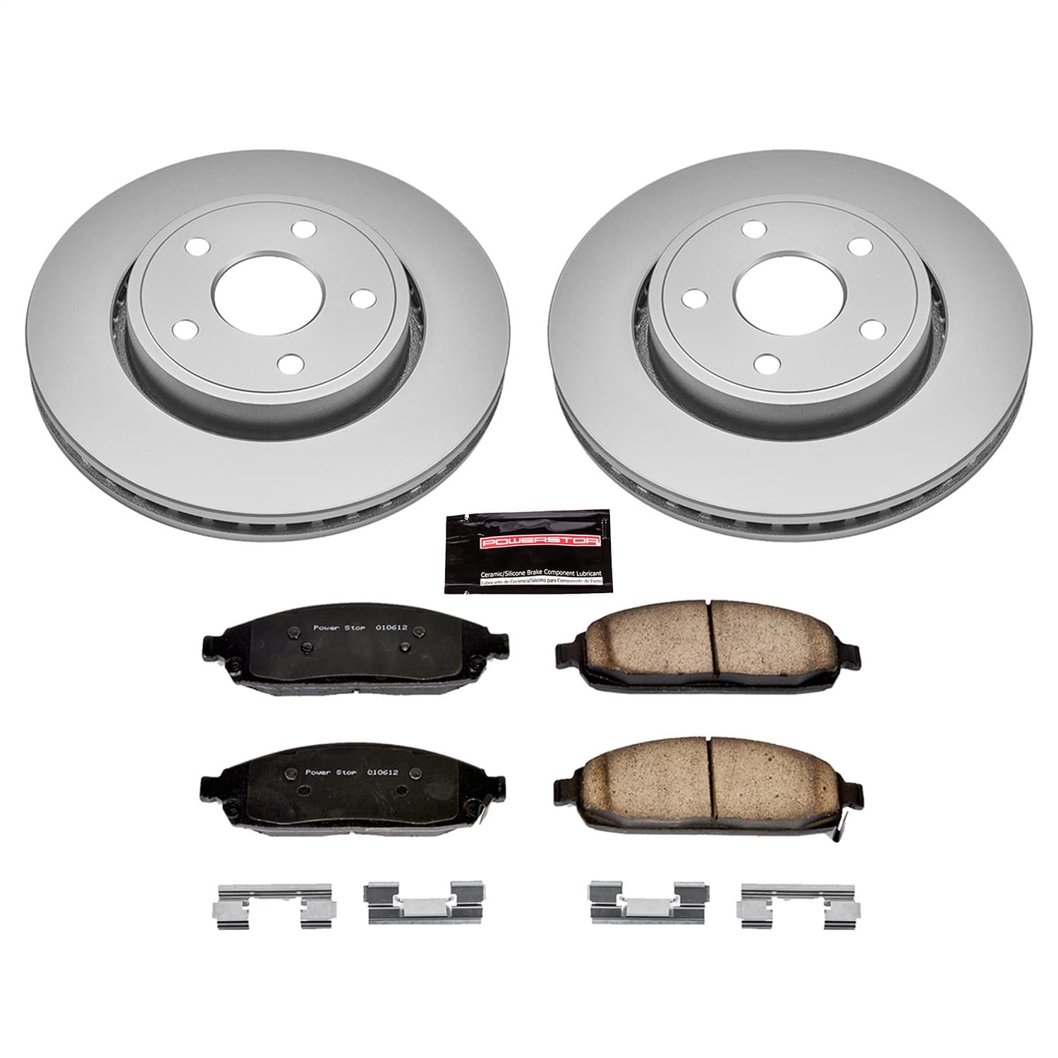 Power Stop - CRK2219 - Front - Disc Brake Pad and Rotor Kit image 1