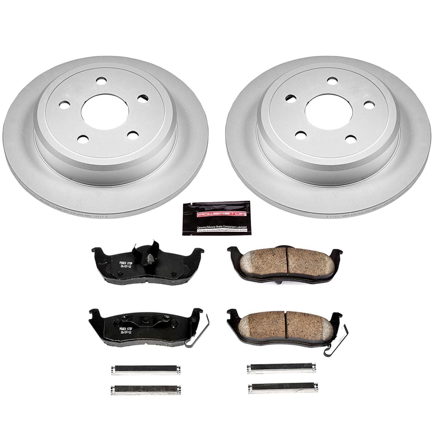 Power Stop - CRK2221 - Rear - Disc Brake Pad and Rotor Kit image 1