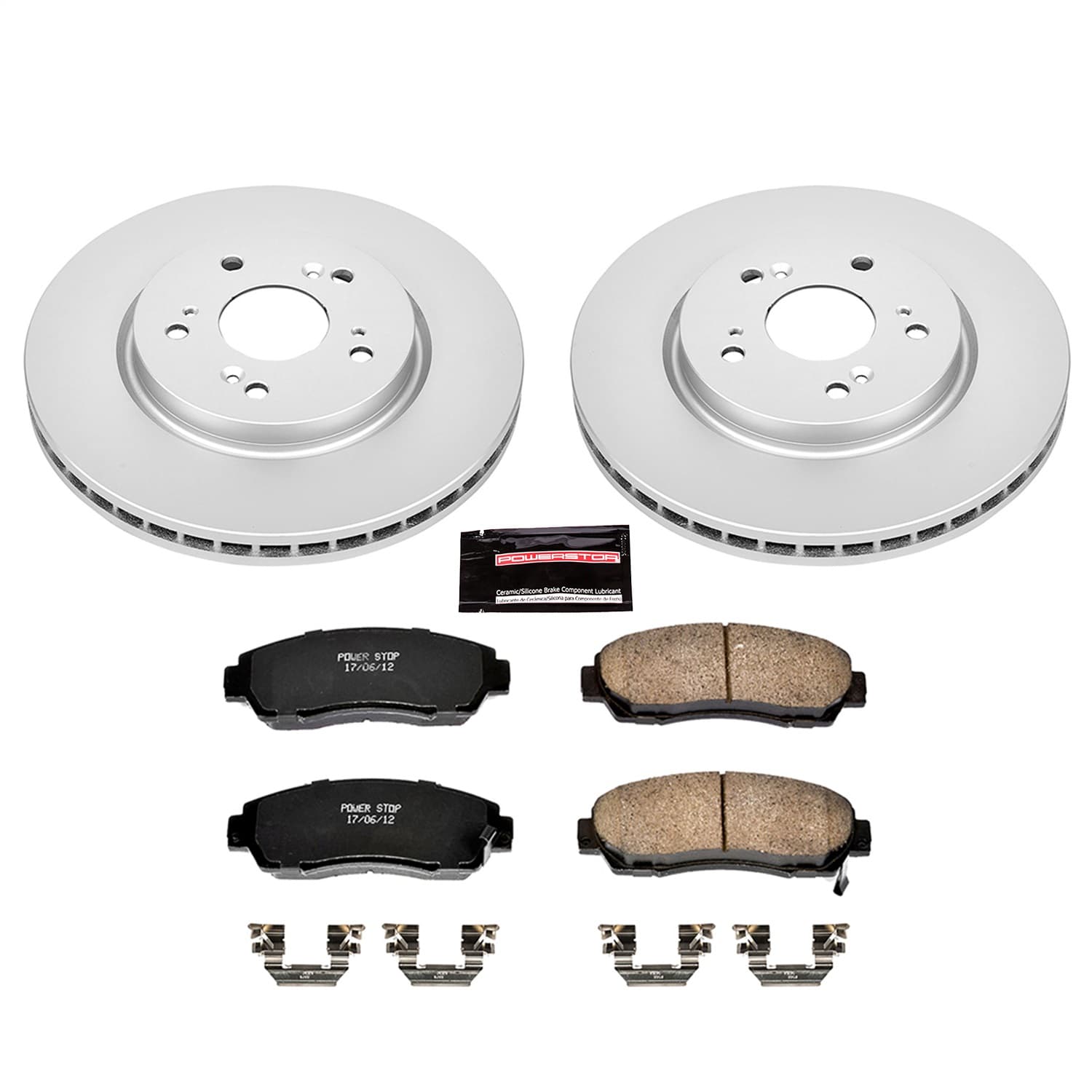 Power Stop - CRK228 - Front - Disc Brake Pad and Rotor Kit image 1