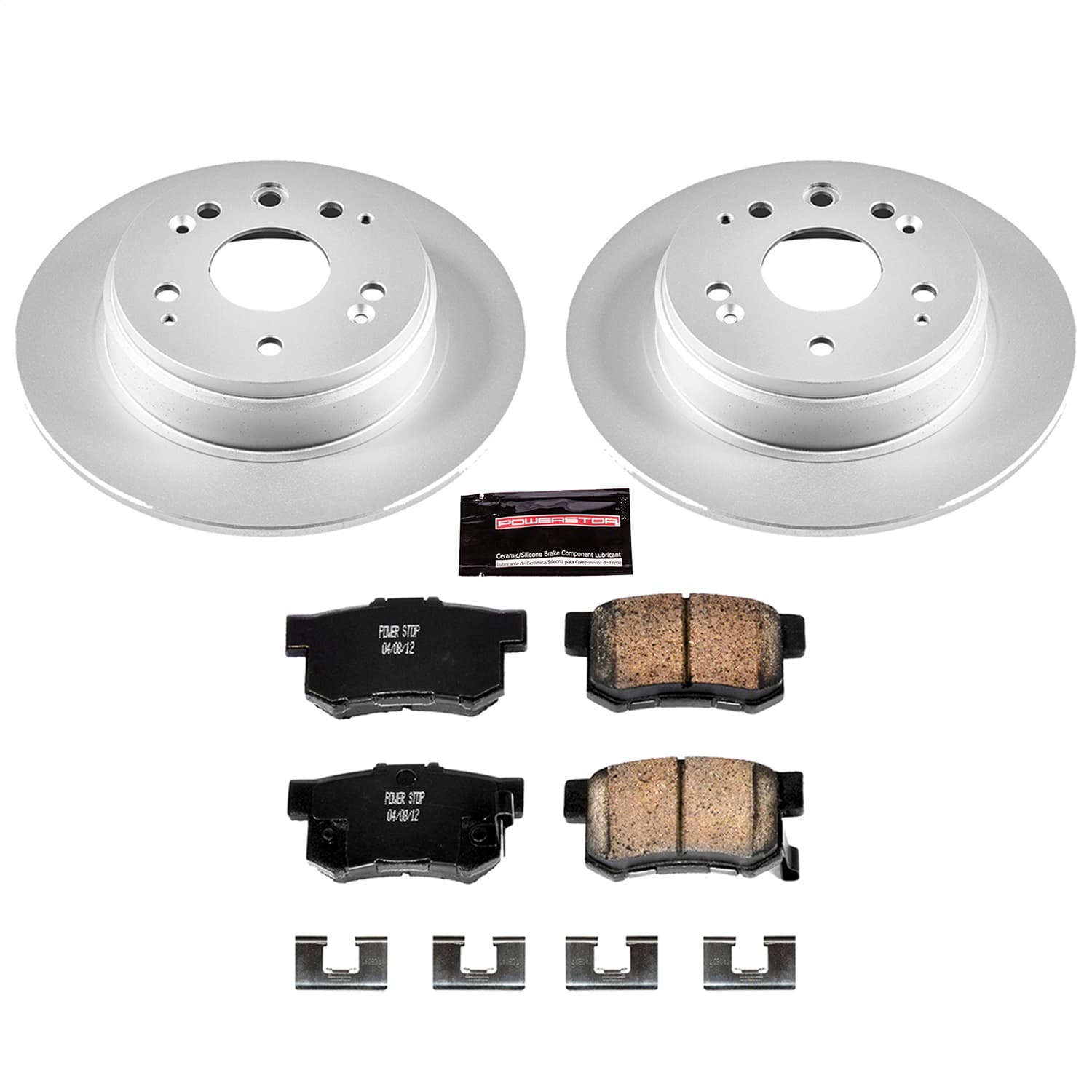 Power Stop - CRK2308 - Rear - Disc Brake Pad and Rotor Kit image 1