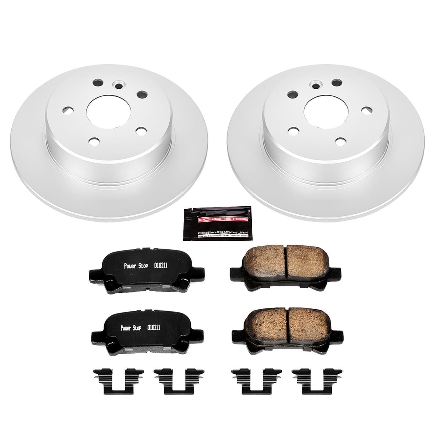 Power Stop - CRK2322 - Rear - Disc Brake Pad and Rotor Kit image 1