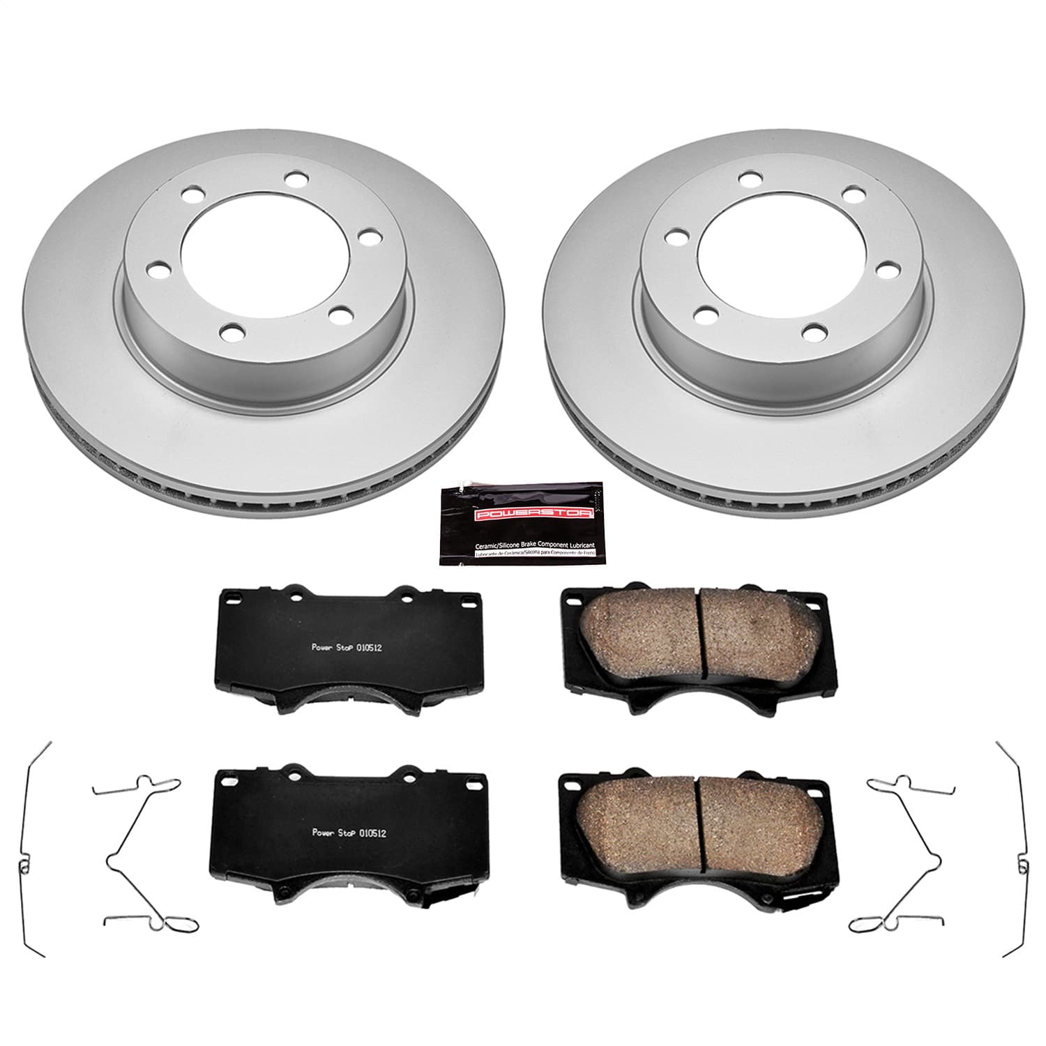 Power Stop - CRK2324 - Front - Disc Brake Pad and Rotor Kit image 1