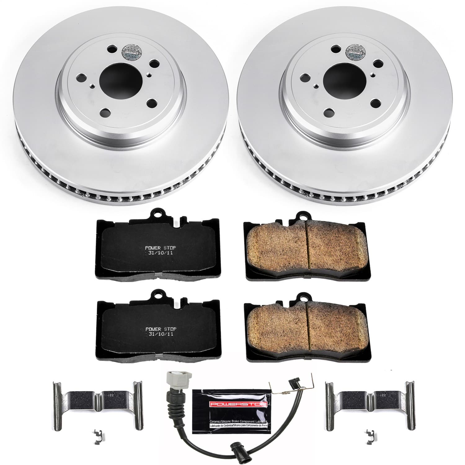 Power Stop - CRK2327 - Front - Disc Brake Pad and Rotor Kit image 1
