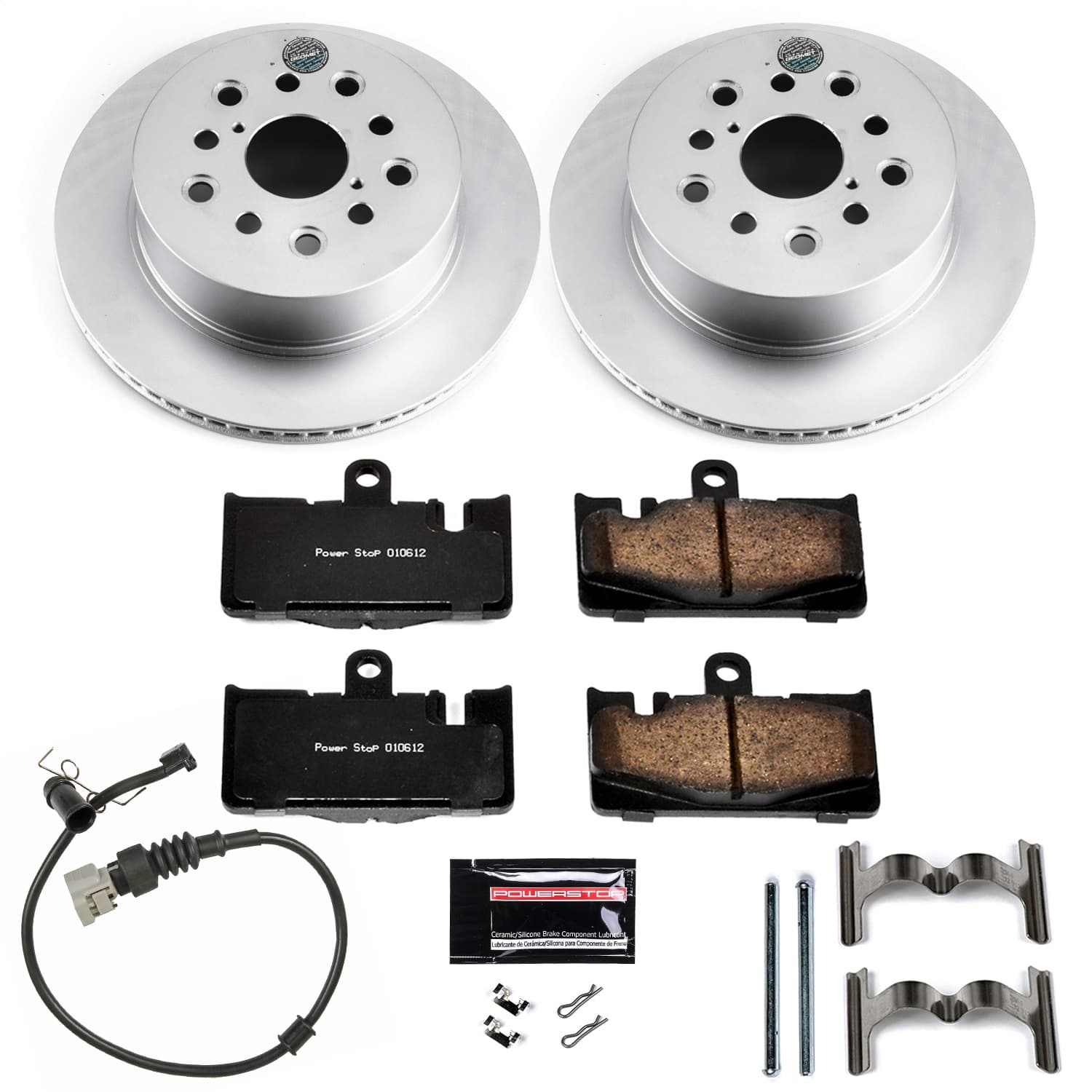 Power Stop - CRK2329 - Rear - Disc Brake Pad and Rotor Kit image 1