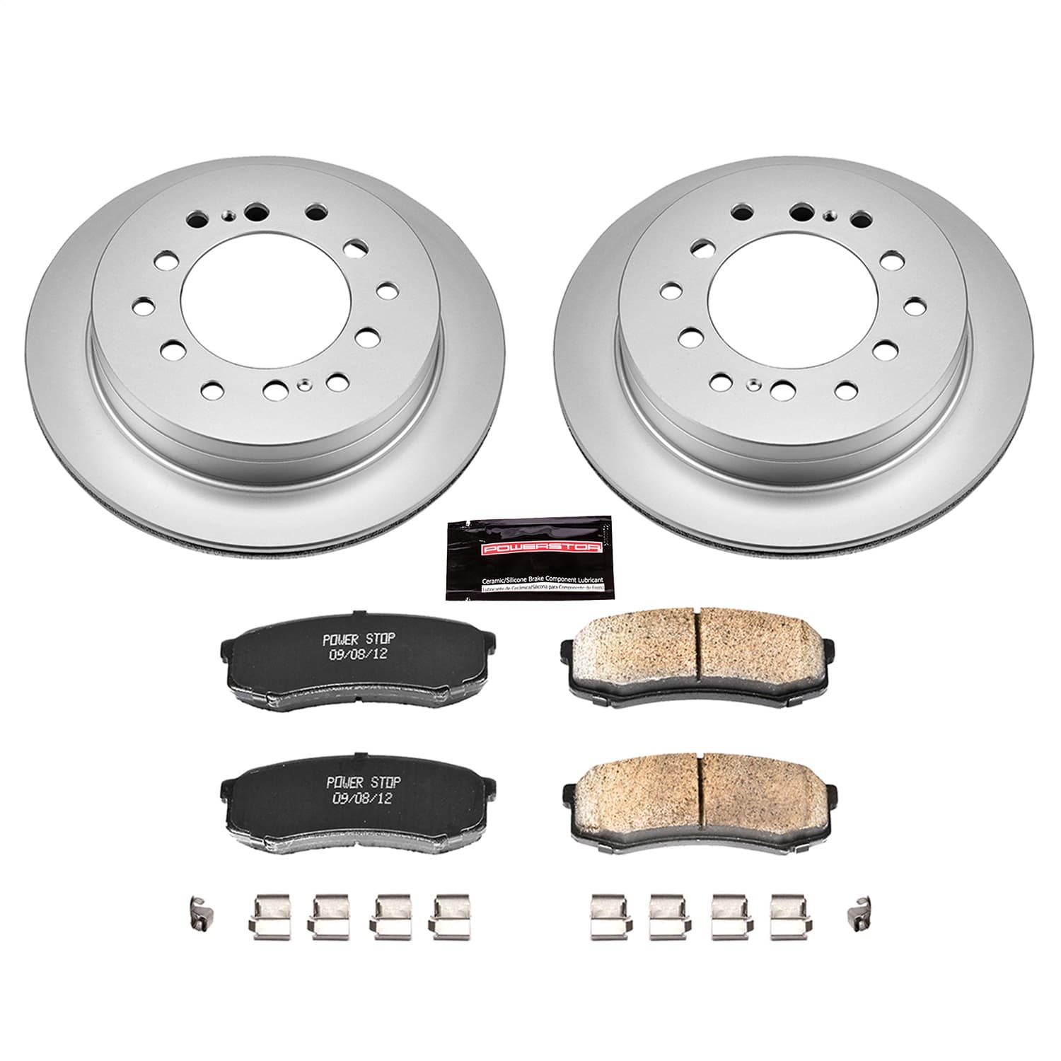 Power Stop - CRK2405 - Rear - Disc Brake Pad and Rotor Kit image 1