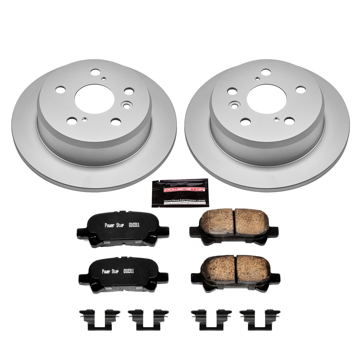 Power Stop - CRK2417 - Rear - Disc Brake Pad and Rotor Kit image 1