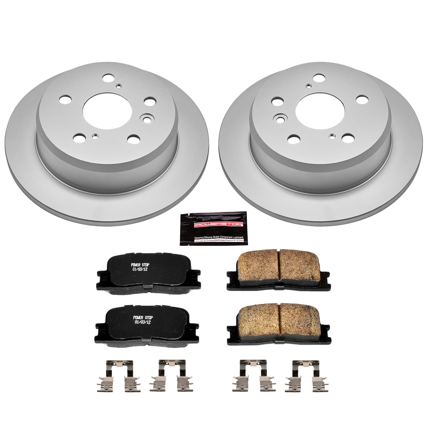 Power Stop - CRK2418 - Rear - Disc Brake Pad and Rotor Kit image 1