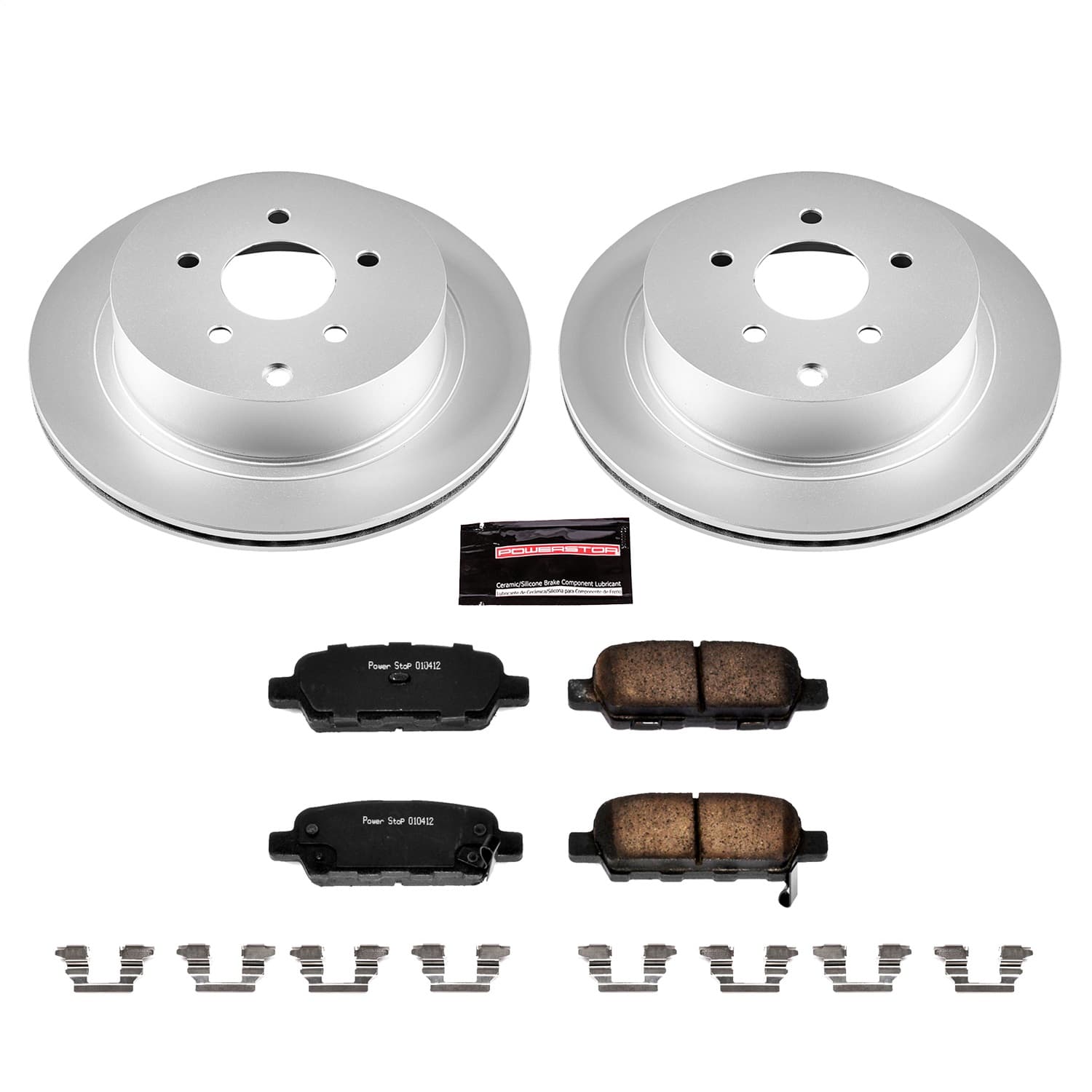 Power Stop - CRK2427 - Rear - Disc Brake Pad and Rotor Kit image 1