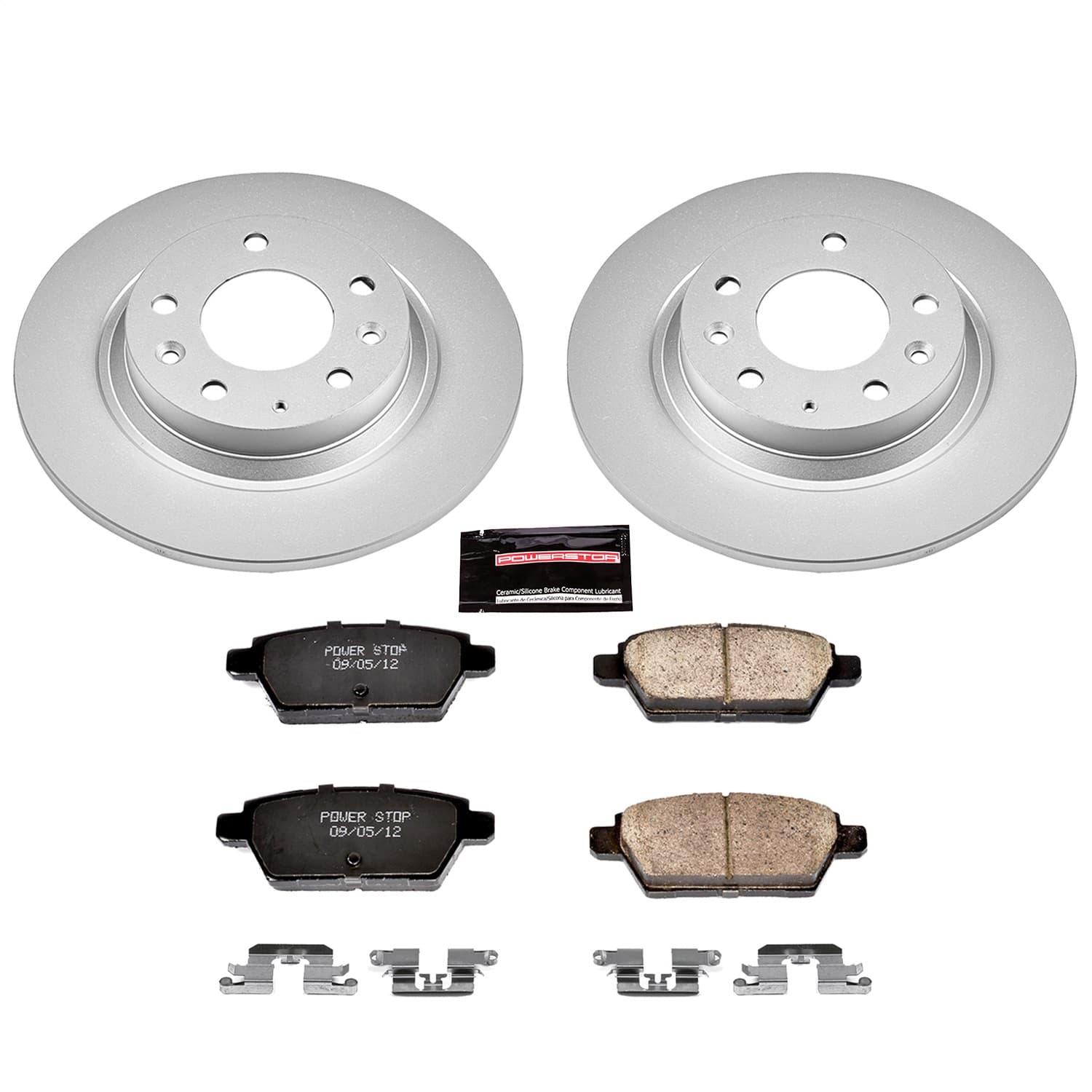 Power Stop - CRK2450 - Rear - Disc Brake Pad and Rotor Kit image 1
