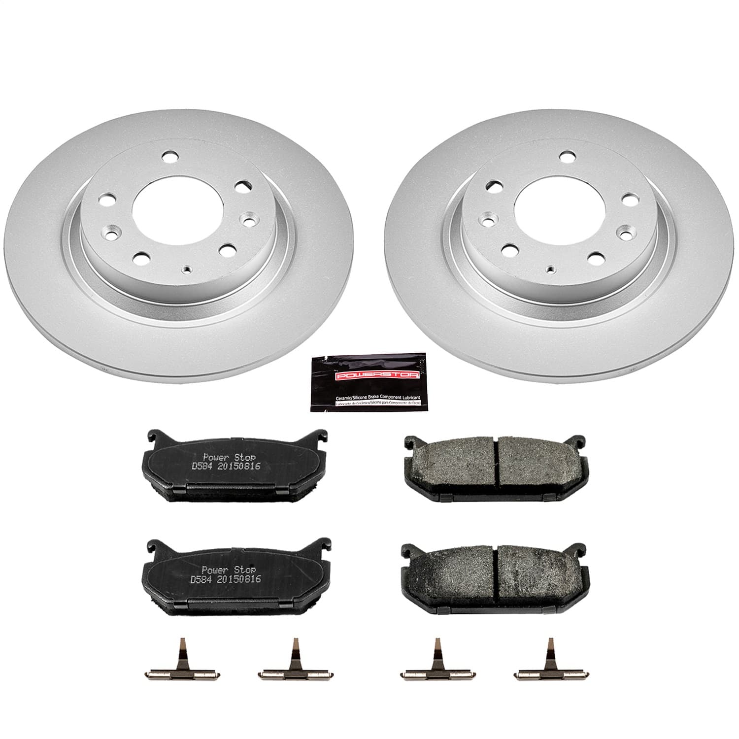 Power Stop - CRK2453 - Rear - Disc Brake Pad and Rotor Kit image 1