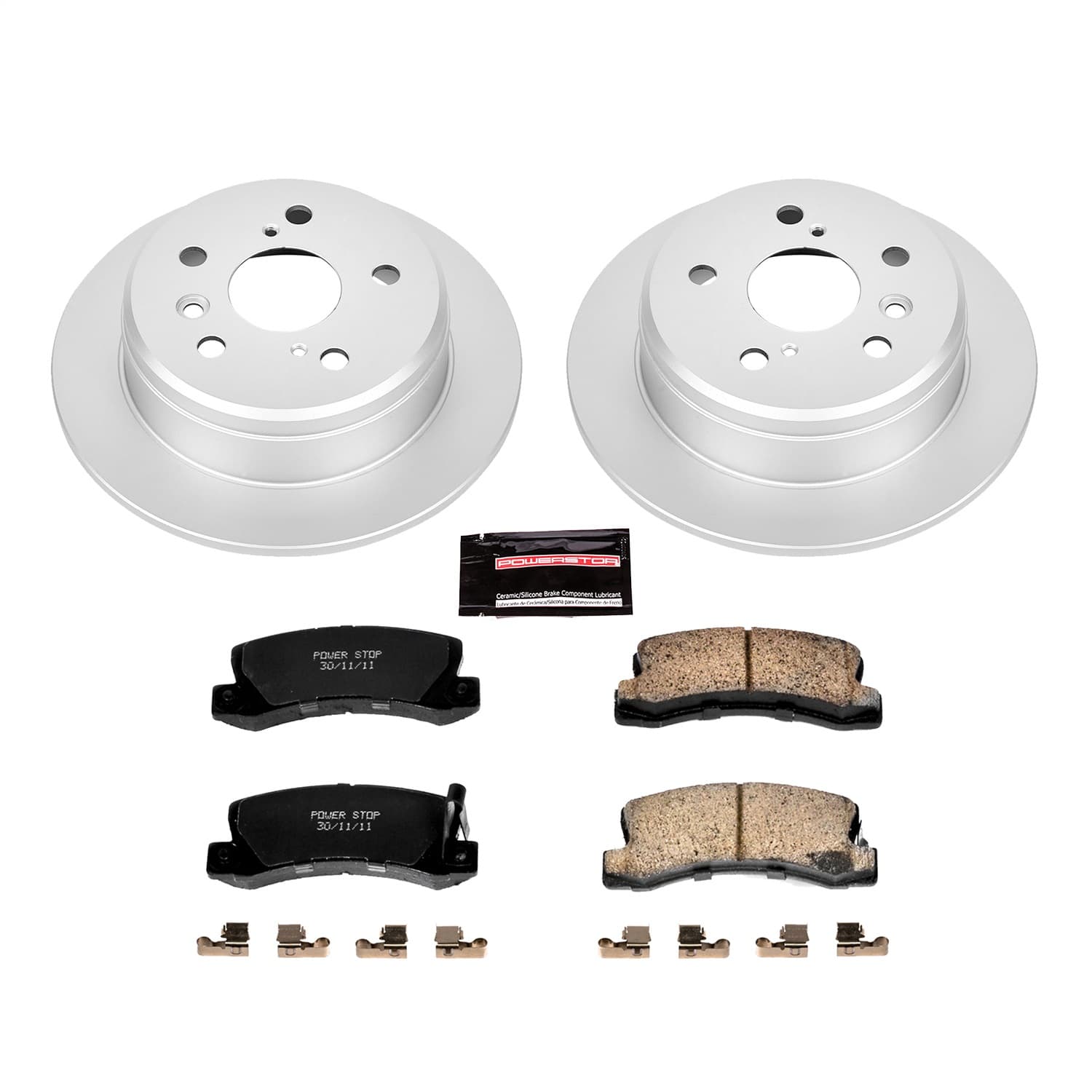 Power Stop - CRK2565 - Rear - Disc Brake Pad and Rotor Kit image 1