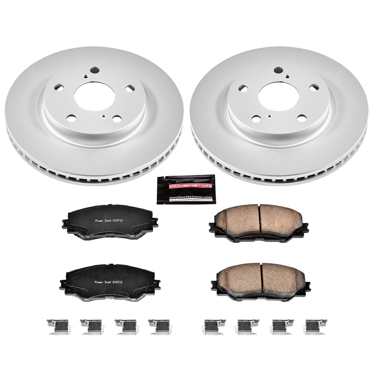 Power Stop - CRK258 - Front - Disc Brake Pad and Rotor Kit image 1