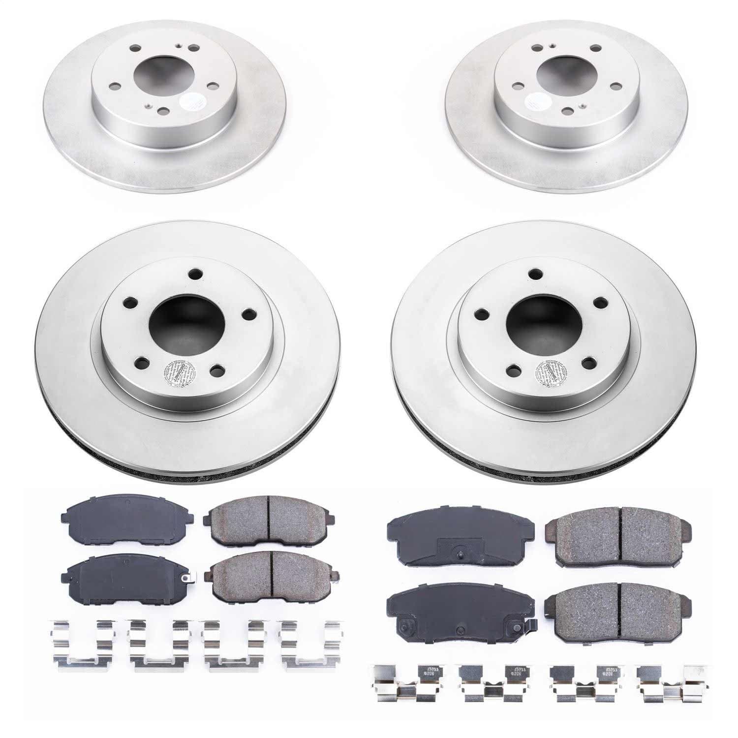 Power Stop - CRK2703 - Front and Rear - Disc Brake Pad and Rotor Kit image 1
